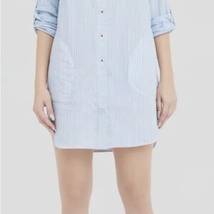 Vineyard Vines Light Blue Pinstripe Shirt Dress/Cover up